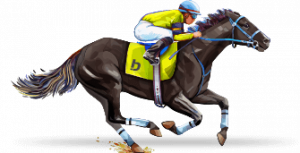 Icono de caballo representando apuestas de carreras de caballos.