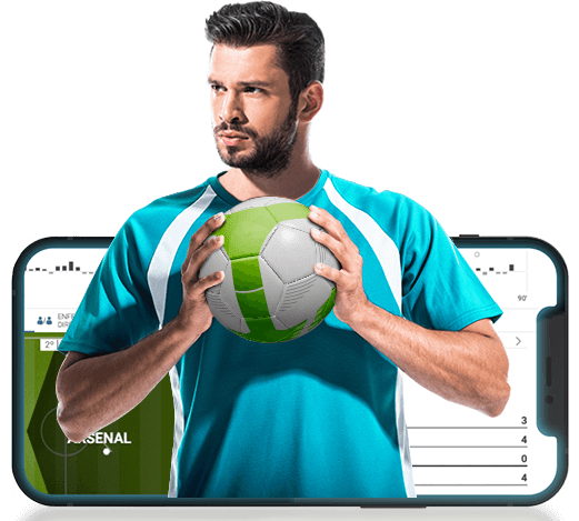 Imagen de un jugador realizando una apuesta deportiva.